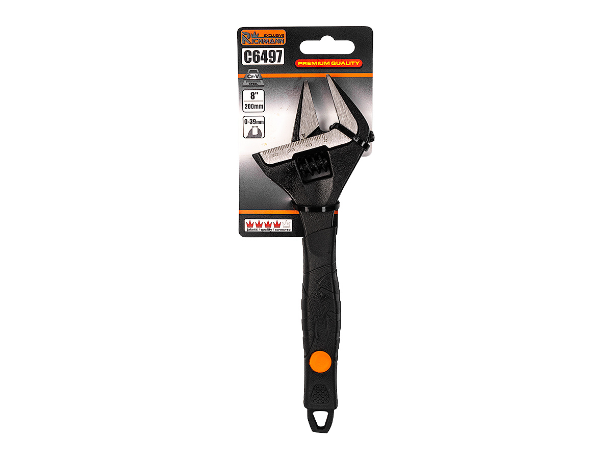 Adjustable wrench wide 8'[200MM]  0 to 39 m/m RICHMANN EXCLUSIVE C6497