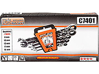 Combination wrenches with ratchet 5 pcs RICHMANN C7401